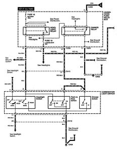 Acura CL - wiring diagram - fog lamp (part 1)