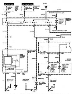 Acura CL - wiring diagram - hazard lamp (part 1)