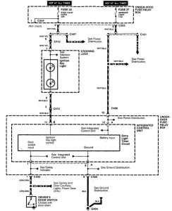 Acura CL - wiring diagram - illuminated entry