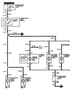 Acura CL - wiring diagram - instrument panel lamp (part 1)