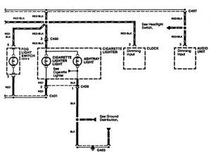 Acura CL - wiring diagram - instrument panel lamp (part 2)
