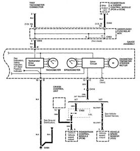 Acura CL - wiring diagram - instrumentation (part 2)