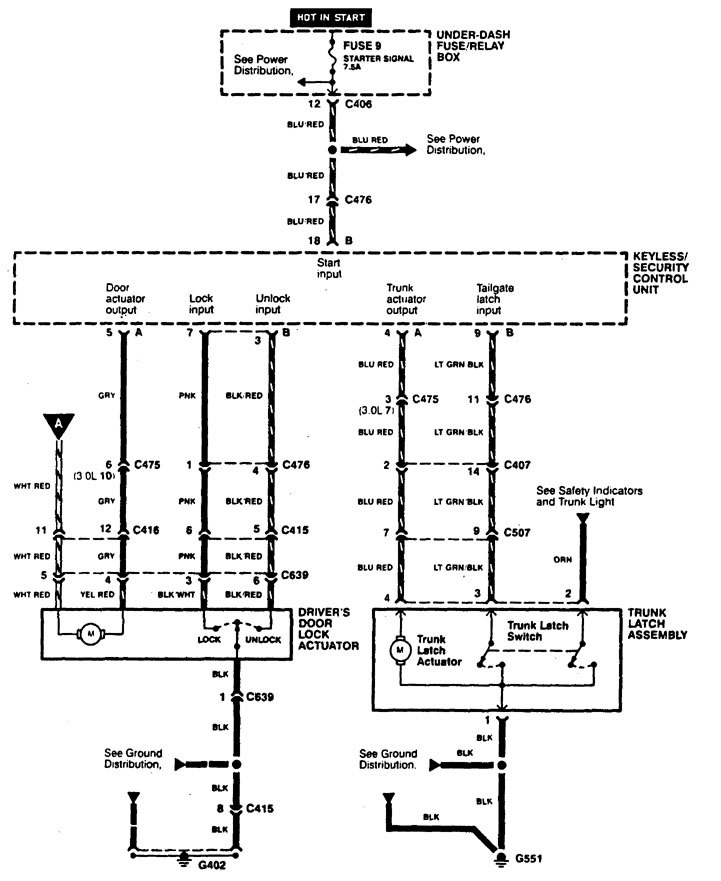Acura Cl  1997 - 1999  - Wiring Diagrams