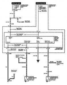 Acura CL - wiring diagram - power windows (part 1)