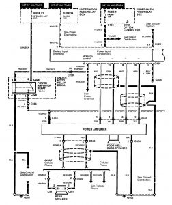 Acura NSX - wiring diagram - audio (part 1)