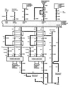 Acura NSX - wiring diagram - audio (part 2)