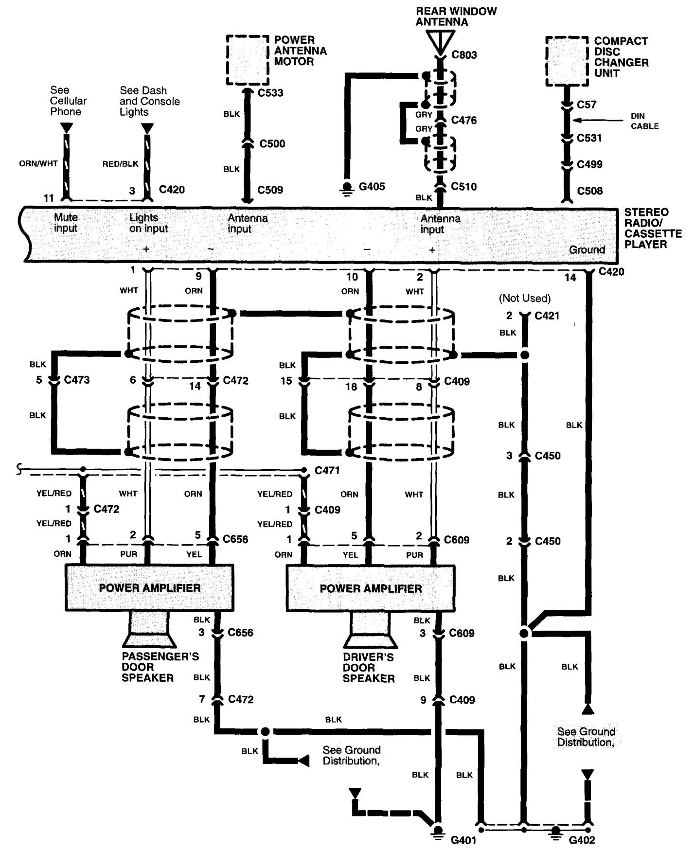 Acura NSX (1997 - 2005) - wiring diagrams - audio - Carknowledge.info