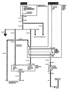 Acura NSX - wiring diagram - brake controls (part 5)