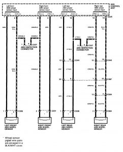 Acura NSX - wiring diagram - brake controls (part 7)
