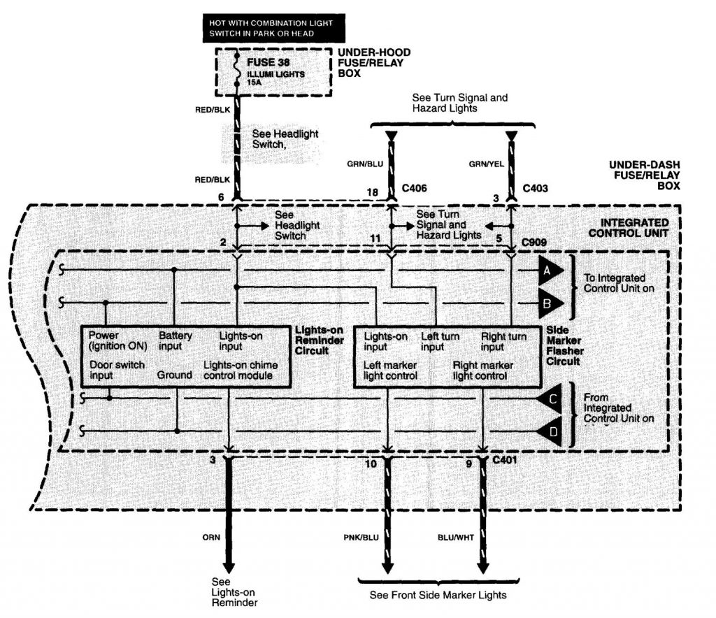Acura NSX (1997 2005) wiring diagrams driver information center