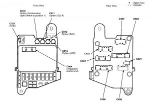 Acura NSX - wiring diagram - fuse panel