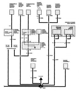 Acura NSX - wiring diagram - ground distribution (part 10)