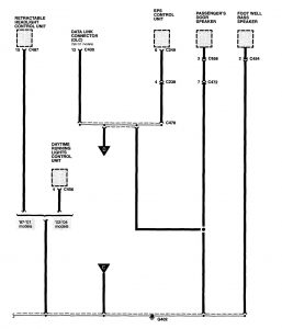 Acura NSX - wiring diagram - ground distribution (part 12)