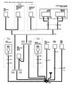 Acura NSX - wiring diagram - ground distribution (part 13)