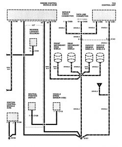 Acura NSX - wiring diagram - ground distribution (part 2)