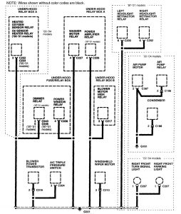 Acura NSX - wiring diagram - ground distribution (part 3)