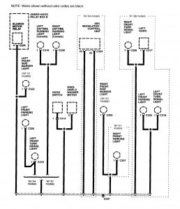 Acura NSX - wiring diagram - ground distribution (part 5)