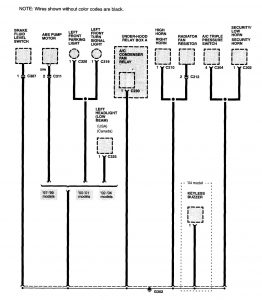 Acura NSX - wiring diagram - ground distribution (part 6)