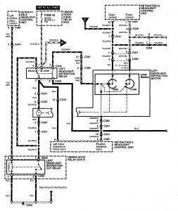 Acura NSX - wiring diagram - headlamps (part 3)