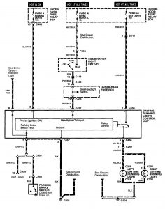 Acura NSX - wiring diagram - headlamps