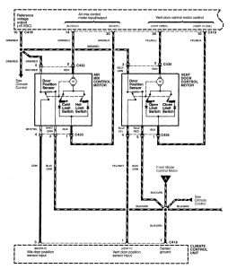 Acura NSX - wiring diagram - HVAC controls (part 5)