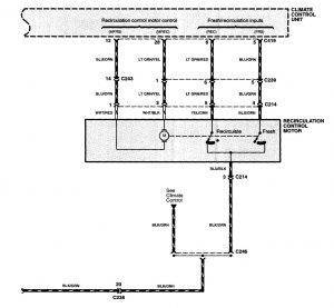 Acura NSX - wiring diagram - HVAC controls (part 6)