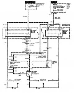Acura NSX - wiring diagram - HVAC controls