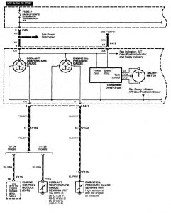 Acura NSX - wiring diagram - instrumentation (part 1)