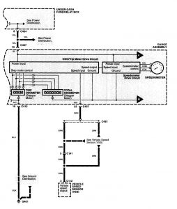 Acura NSX - wiring diagram - instrumentation (part 2)