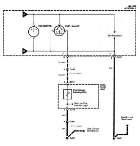 Acura NSX - wiring diagram - instrumentation (part 3)
