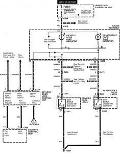 Acura NSX - wiring diagram - keyless entry (part 2)