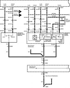 Acura NSX - wiring diagram - keyless entry (part 3)