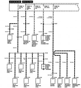 Acura NSX - wiring diagram - power distribution (part 11)