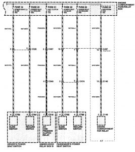 Acura NSX - wiring diagram - power distribution (part 12)