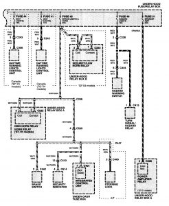Acura NSX - wiring diagram - power distribution (part 16)