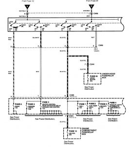 Acura NSX - wiring diagram - power distribution (part 3)