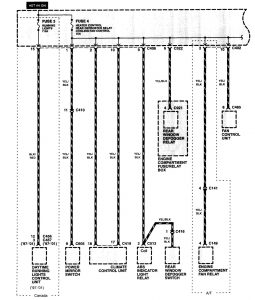 Acura NSX - wiring diagram - power distribution (part 9)