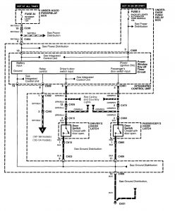 Acura NSX - wiring diagram - power windows