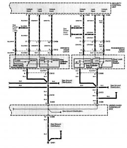 Acura NSX - wiring diagram - security anti-theft (part 6)