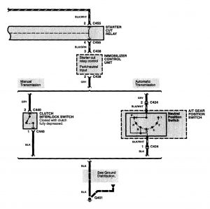 Acura NSX - wiring diagram - starting (part 2)