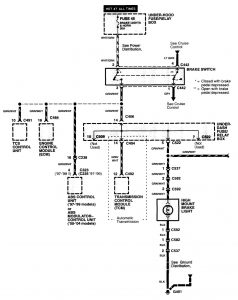 Acura NSX - wiring diagram - stop lamp (part 1)
