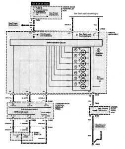 Acura NSX - wiring diagram - transmission controls (part 8)