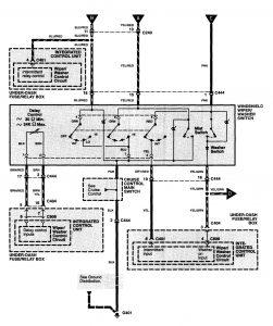 Acura NSX - wiring diagram - wiper/washer (part 2)