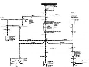 Acura SLX - wiring diagram - brake warning system