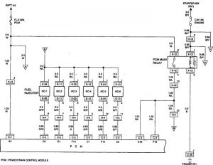 Acura SLX - wiring diagram - fuel pump