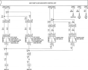 Acura SLX - wiring diagram - security/anti-theft (part 4)
