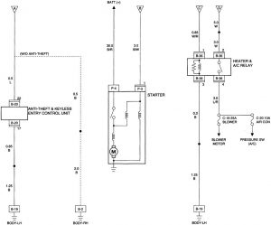 Acura SLX - wiring diagram - starting (part 2)