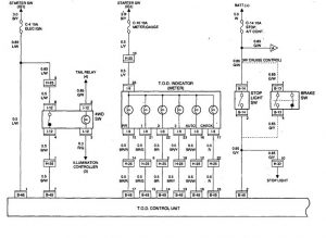 Acura SLX - wiring diagram - transfer case control (part 1)