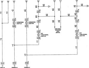 Acura SLX - wiring diagram - turn signal lamp (part 2)