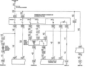 Acura SLX - wiring diagram - wiper /washer